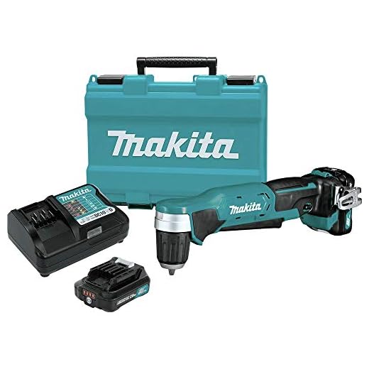 Makita AD04R1 12V max CXT Right Angle Drill Kit, 3/8"