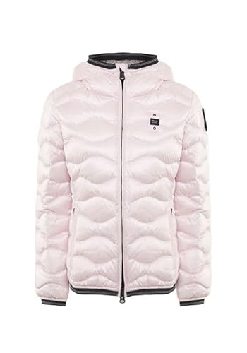 Blauer Plumífero de mujer de ondas Camelia, Rosa, L