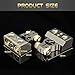 TONDA Battery Terminals, 0/4/8/10 Gauge Battery Terminal Connectors with Shims and Protective Covers, Car Cable Ends, 1 pair