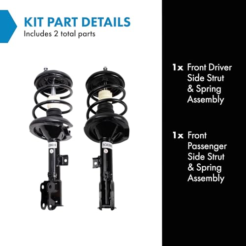 Image of TRQ Front Driver Side Strut and Spring Assembly Set
