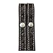 Tahoe Tack Barbwire Leather Western Hand Tooled Browband Headstall with Matching Split Reins