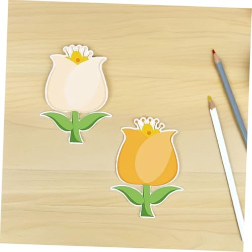 Recortes de papel de tulipán decorativos para tablones de anuncios escolares 7