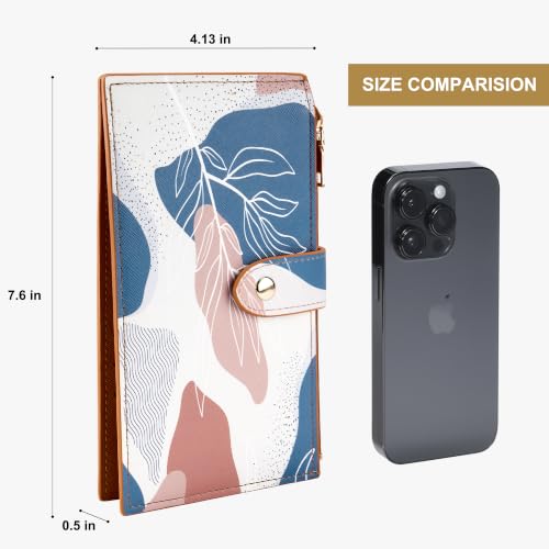 Image of Travelambo RFID Wallet Women Large Size Bifold Multi Card Wallet Case with Zipper Pocke Credit Card Holder for Women