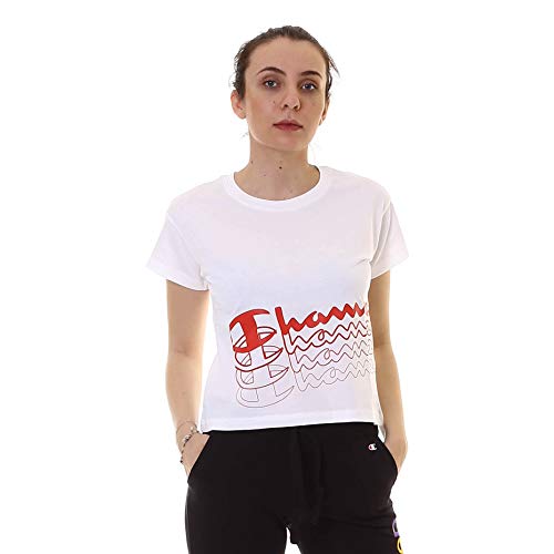 Crop Top Champion blanc respirant taille S pour rester fraîche tout l'été