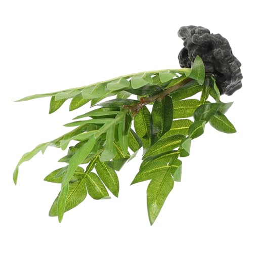 COLLBATH Artificial Reptile Decor Plants for Terrarium Accessories Realistic Habitat Decoration Safe for Reptiles Amphibians Easy to Maintain Creates Natural