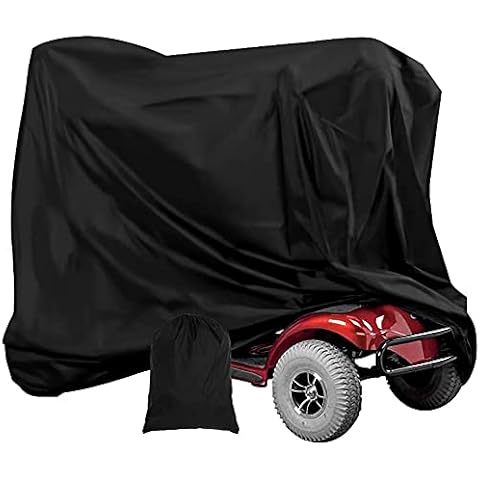 170X61X117cm Heavy Duty Mobility Scooter Covers with Storage Bag, Waterproof 190D Oxford Motorbike Protect Cover Anti-uv Non-slip Electric Chair Covers Easy to Clean for Indoor Outdoor Garden Patio Cover