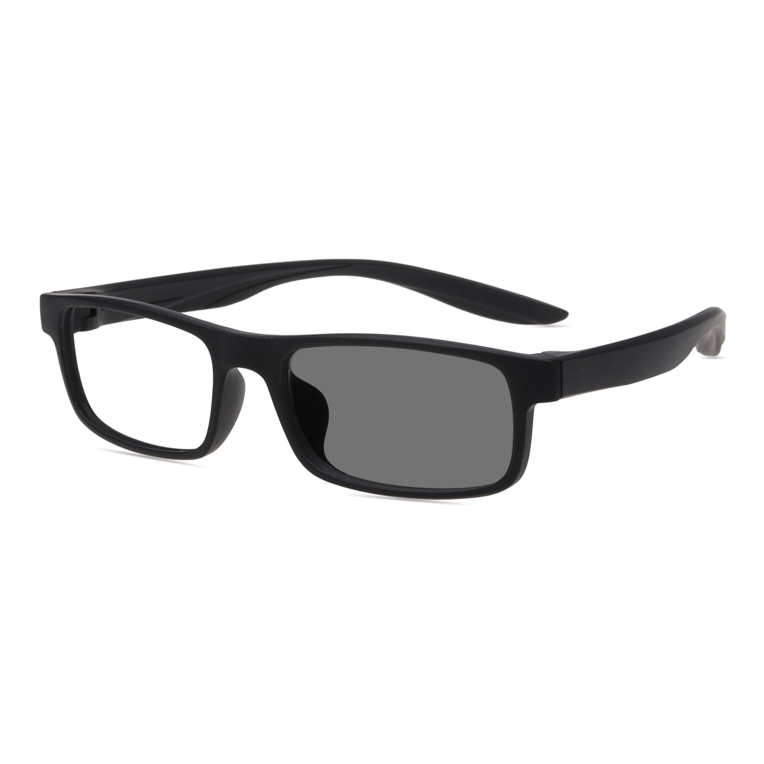 Siamzywv Black New Sporty Flexible Tr90 Full Rim Eyewear Photochromic Grey Reading Glasses Single Vision Outdoor Sunglasses Readers