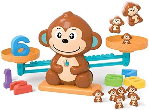 FANPING Monkey Balance Counting Cool Math Games, Cartoon Monkey Balance Math Game STEM Math Counting Games for Kids Fun Educational Toys Addition Subtraction Math Toys
