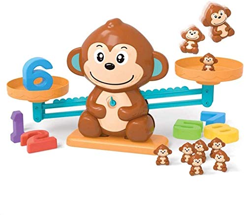 FANPING Monkey Balance Counting Cool Math Games, Cartoon Monkey Balance Math Game STEM Math Counting Games for Kids Fun Educational Toys Addition Subtraction Math Toys