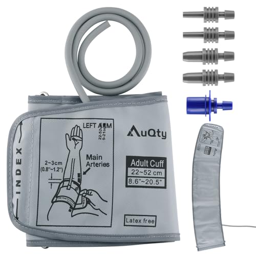 Extra Large Replacement Blood Pressure Cuff 9-21 Inches - Adult Large Blood Pressure Cuff (Cuff Only), Cuff Compatible with Other Brands Cuff, 5 Connectors (22-52cm)