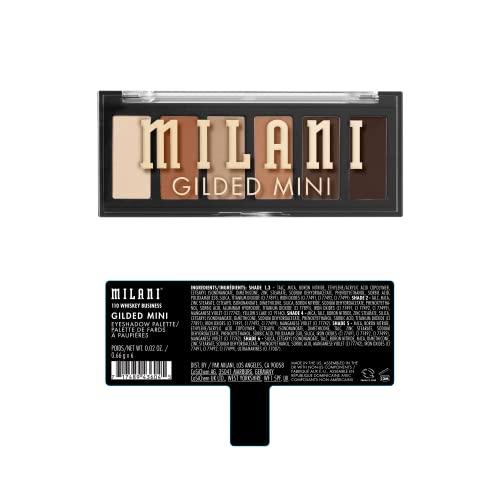 Milani Gilded Mini Eyeshadow Palette With 6 Matte & Shimmer Hues - Whiskey Business #TOP1
