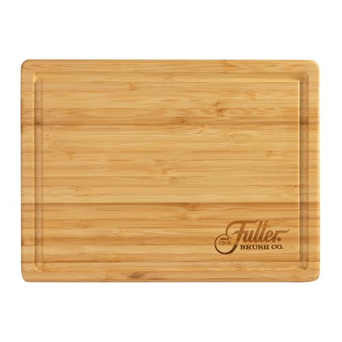 Tabla de Cortar de Bambú Fuller's - 12" x 9" para Cocina - Duradera, Amigable con Cuchillos y Fácil de Limpiar - Con Ranura para Jugos y Asas Laterales para Preparación y Servicio de Alimentos miniatura 1