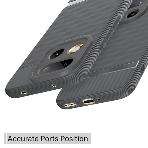 Image of Pikkme Back Cover for Realme 16 Pro 5G Camera Protection 3D Hexa Cube Design Silicone Protective Bumper Case (Grey)