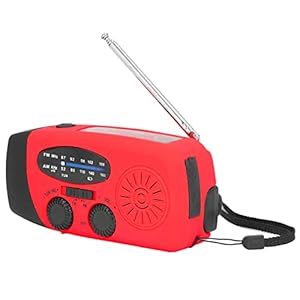 Draagbare Radio FM AM WB NOAA USB Ingang Uitgang Licht Handslinger Radio Kanaal Display Volledig volume met LED Zaklamp voor Camping