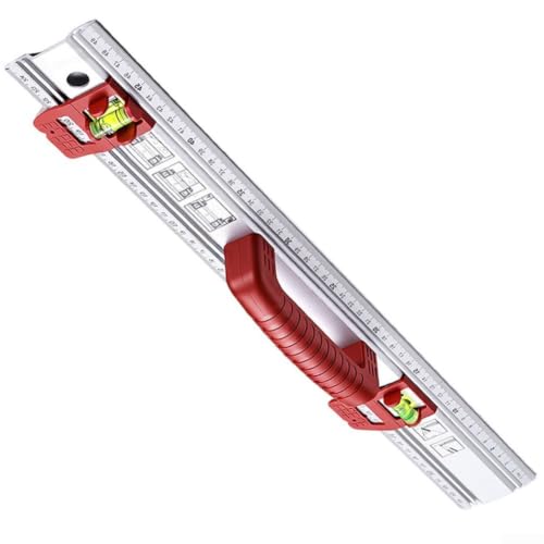 Nivel de burbuja de 50 cm de aluminio para medición vertical, horizontal y renovación 45° 4