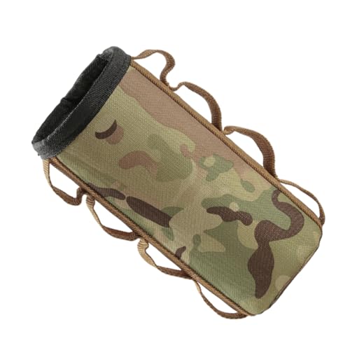 SUPVOX 1 Pc Bolsa De Almacenamiento De Tanque De Gasolina Botella De Agua Aislada Transportador Estufa De Camping Recarga De Gas Caja del Cilindro De Combustible Camouflage Tela Oxford