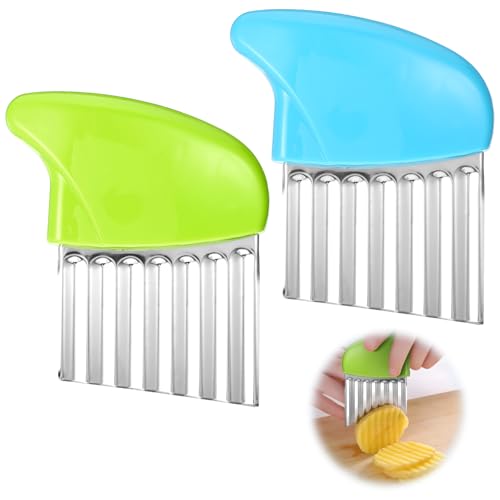 HaiFafafaing 2 Stück Wellenschneider für Gemüse und Obst...