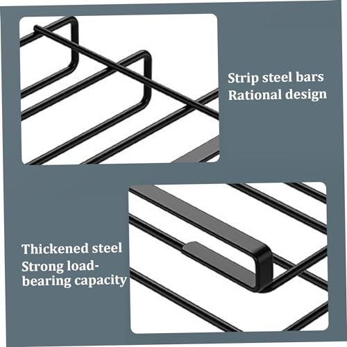 Soporte para tabla de cortar bajo gabinete acero inoxidable negro miniatura 5