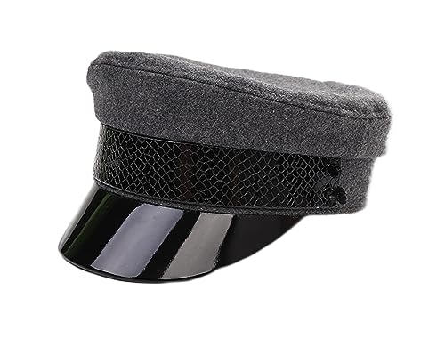 Dosomi Fashion Newsboy Cap For Womens Breathable Lady Fiddler Cap Retro Spring Bakerboy Cabbie Hat Gray #TOP29