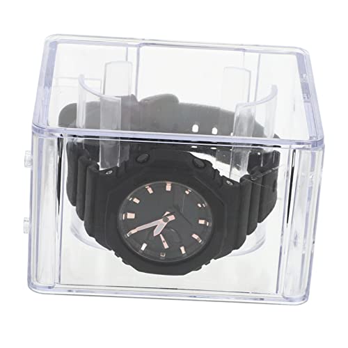 Boîte à montre transparente plastique pour éviter les rayures