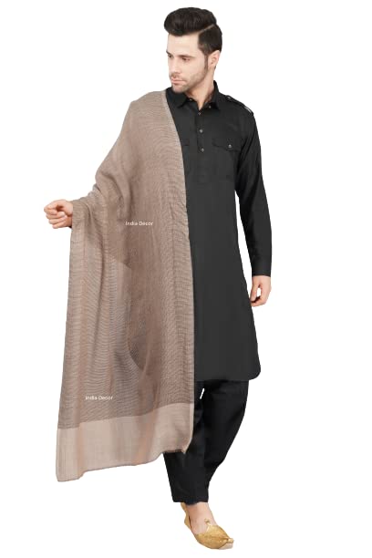 INDIA DECOR 100% Cashmere Pure Wool Unisex Stole - Soft Pashmina Winter Scarf