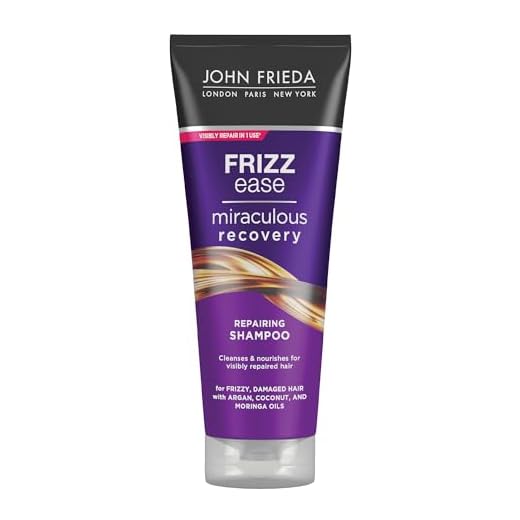 John Frieda Champú Reparador Miraculous Recovery 250ml | Hidratante | Fortalecedor | Pelo Dañado y Seco | Solido