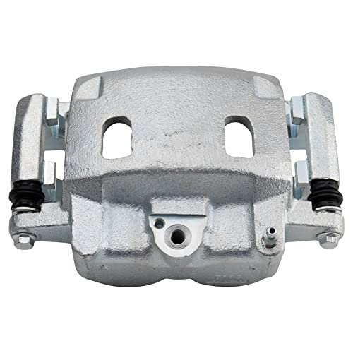 Image of TRQ Front Left Brake Caliper w /Bracket Drivers Side