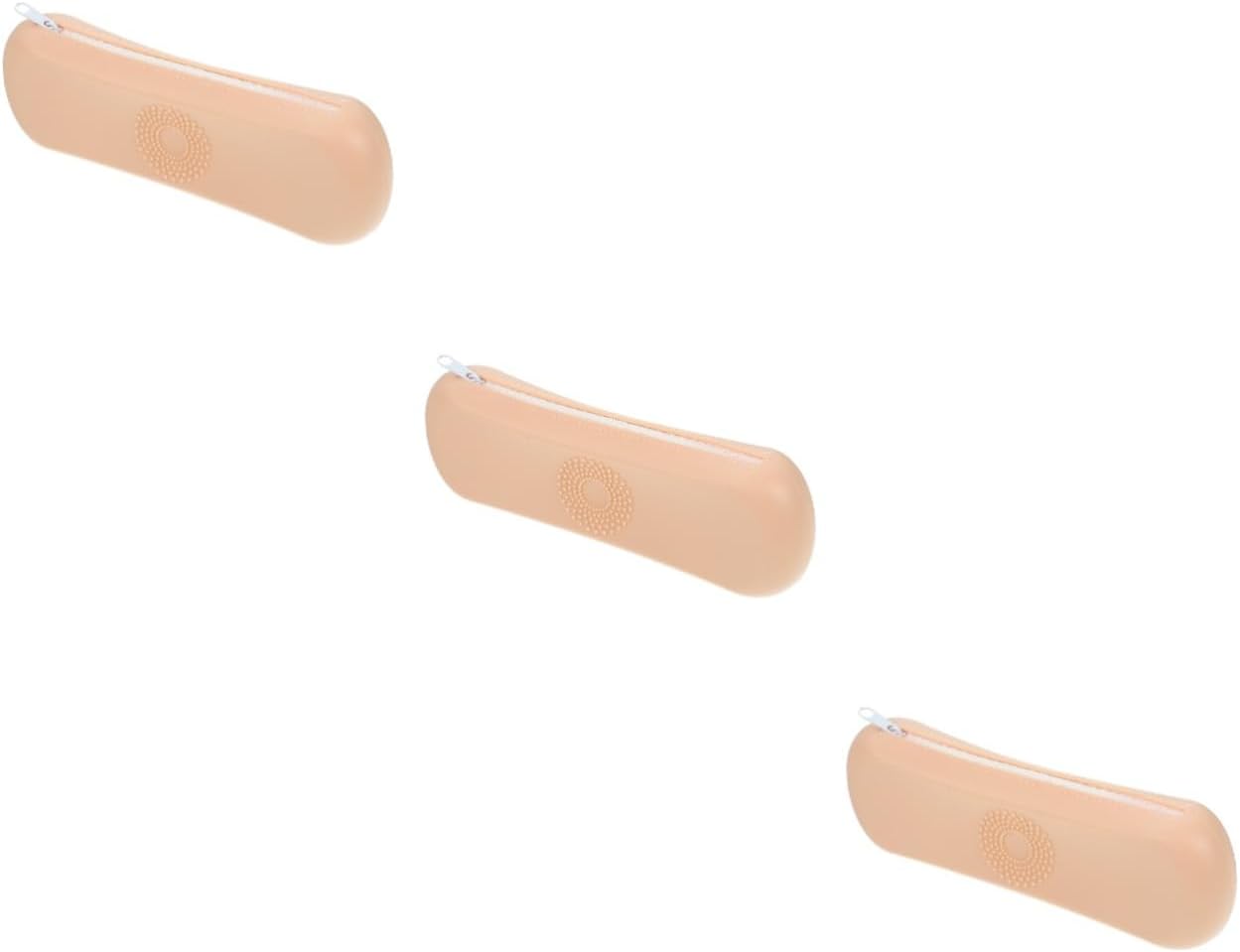 3pcs Travel Makeup Brush Holder Silicone Makeup Case for Easy Organization Lightweight and for Travel and Home Use Compact Design for Women