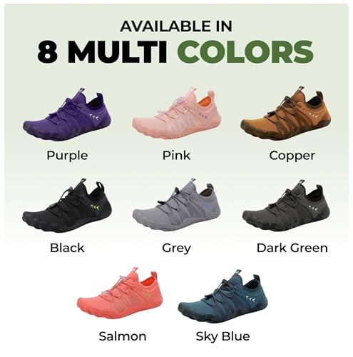 Image of Hike Footwear Caspian Adventure Barefoot Shoes, Wide Toe Box, Non-Slip | Thin flexible sole, arch support & stability, breathable quick-dry lining, for hiking, water activities, jogging, gardening