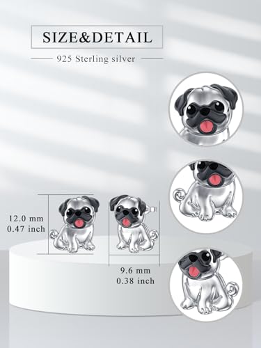 925 Sterling Silver Animals Stud Earrings for Women Horseshoe/Cow/Butterfly/Cat/Sloth/Koala/Axolotl/Hedgehog/Squirrel/Dragon/Labrador Earrings Jewelry Gift2