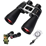 OPTIVORA 20 * 70 Binoculars for Adults High Powered for Bird Watching,Hunting and Traveling with BAK4 Lens,Kit Also Includes Long Range Binoculars Tripod Adapter,Compass and Carrying Bag