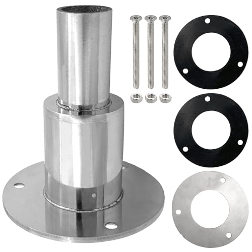 Durch Rumpf Auspuff Hautanpassung, 24mm Edelstahl Schiffsauspuff Rohrauspuff Schiffshardware Zubehör, standheizung auspuff durchführung Für Dieselheizung Gerade Auspuffarmaturen Für Boot, Auto, LKW