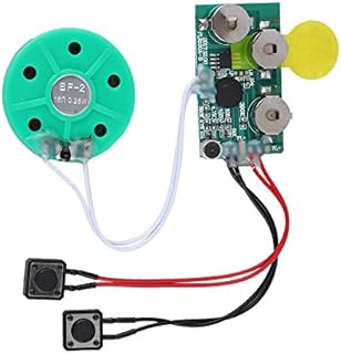 Diyeeni Soundmodul, Sound Modul, 4 Minuten DIY Grußkarten Sound Chip Modul für Karten, Spielwaren, Geschenke, Tasten Kontrolliert