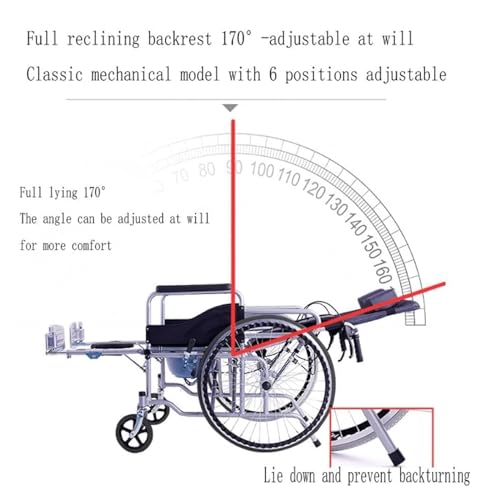 Transport-Wheelchair-Reclining-Wheelchair-Transportation-Wheelchair-Wdining-Table-Bathroom-Shower-Toilet-Chair-Folding-Manual-Wheelchair-Mobility-aids