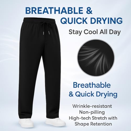 Nonmaze Airflexion Pants - Pull on Ice Silk Comfort Everyday Sweatpants for Men Women, Quick Dry & Breathable2
