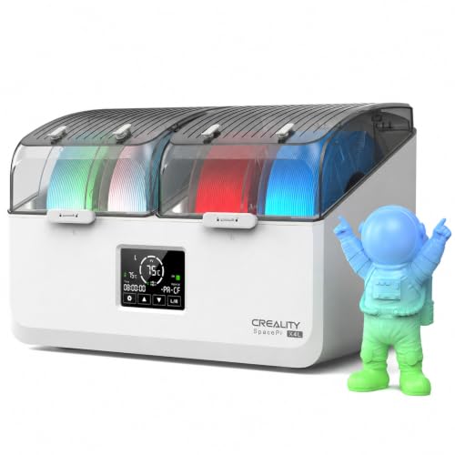 Creality Filament Dryer Box 4 Spool, SpacePi X4 Lite 3D Printer Filament Storage Box, Dual Independent Heating Chambers,