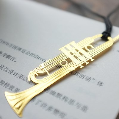 Fascola Pack Of 6 Cute Kawaii Musical Instruments Metal Bookmark For Books Mark Paper Clip Children School Office Supplies #TOP7