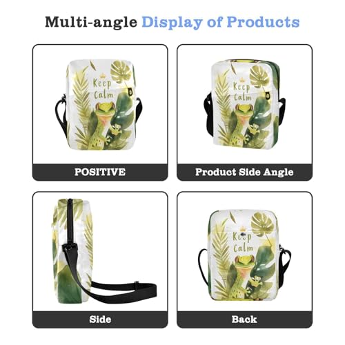 animal Green Keep Calm cute messenger bag Crossbody Bags For Women Casual Womens Purse Adjustable Strap for School Shopping4