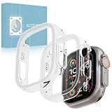 【2枚組】Apple Watch Ultra3/ultra2/ultra用 ケース アップルウォッチシリーズ 49mm 保護カバー スマートウォッチ スリムケース PC素材 側面 耐衝撃 衝撃吸収 液晶部分覆わないタイプ 取り付け簡単 （クリア）