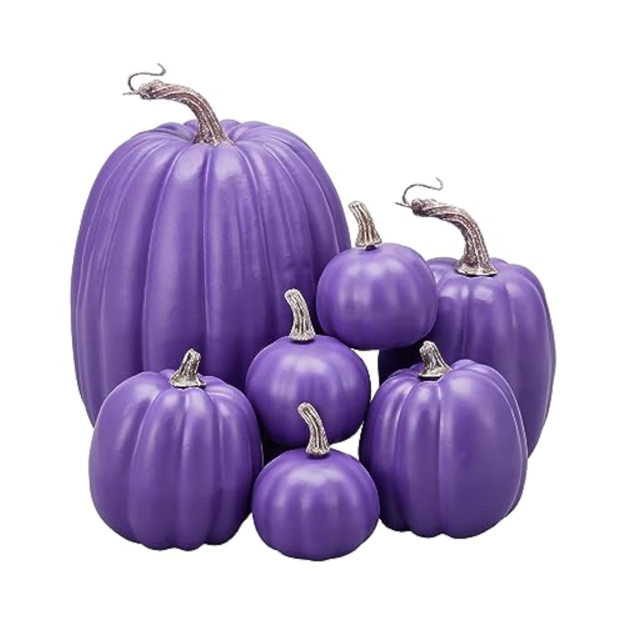 7Pcs Artificial Pumpkins Halloween Decoration