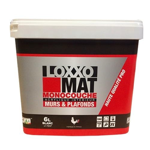 LOXXO Peinture Blanc Mat Monocouche 6 L
