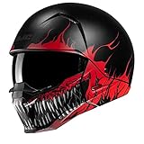 Street Fighter Design HJC - i20 Scraw Jethelm Black/Red XL