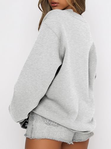 ANRABESS Womens Sweatshirts Crewneck Fleece Oversized Pullover Sweaters Fall Winter Cute Tops Teen Girls Preppy Clothes 20252