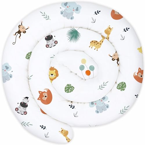 Totsy Baby Cuscino XXL a Forma di Serpente per Letto, Cuscino da Allattamento, Cuscino Decorativo, Protezione per Il...