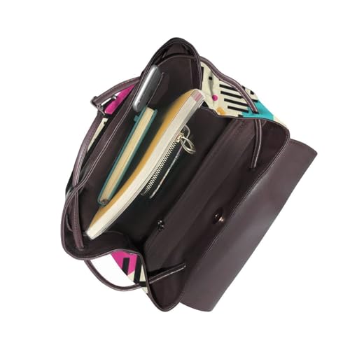 80s 90s Lightweight Daypack Bag Microfiber PU Leather Backpack for Travel Business Commute Gym4