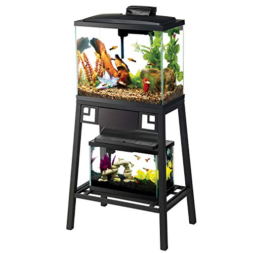 Aqueon Metal 10 Gallon Fish Tank Aquarium Stand, 20″ L x 10″ W x 28.25″ H