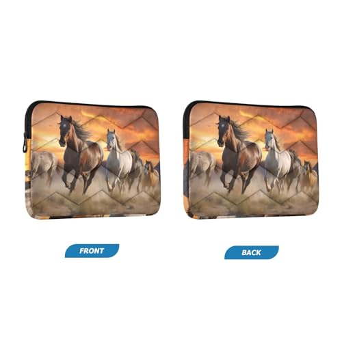 Funda para portátil Horses Running Sunset 13-14 pulgadas miniatura 2
