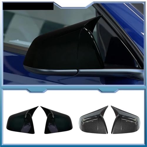 Coques de rétroviseurs pour Tesla Model Y masquer rayures look carbone - 3