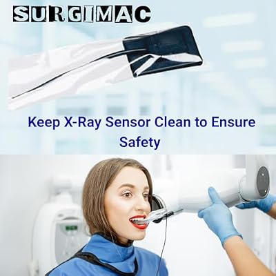 SurgiMac Digital X-Ray Sensor Sleeves, 2.5 x 10 inch, Plastic Covers for Dental X-Ray Use, Disposable, Latex-Free, Universal Fit, 500-Count