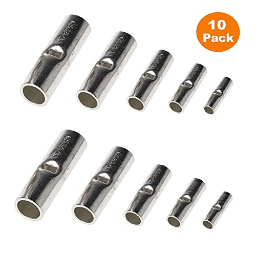Smarthome 10 X Copper Butt Connection Terminal For A 6Mm² Battery Cable Crimp Or Solder #TOP4